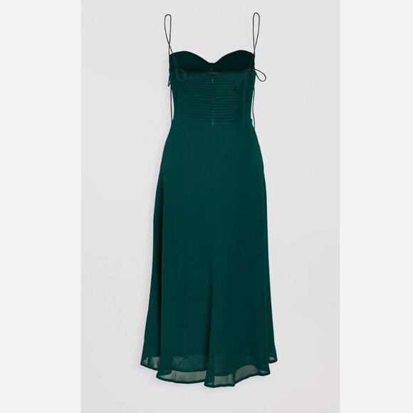 NWT Reformation Juliette Dress - Emerald - Size 6 - Picture 5 of 7